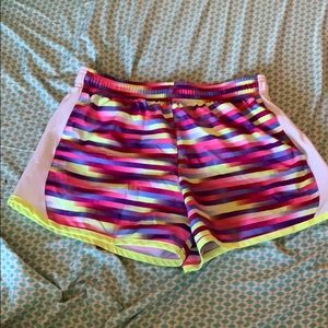 danskin rainbow activity shorts